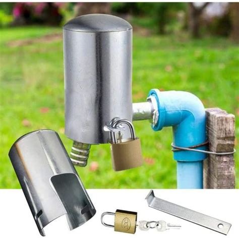 outside water faucet locking device